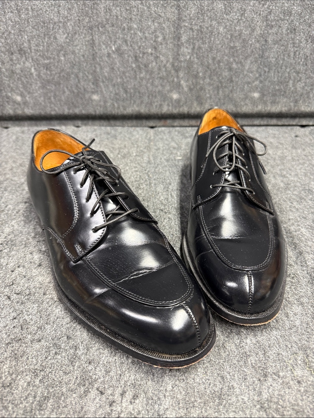 Cole Haan Black Leather Derby Oxfords